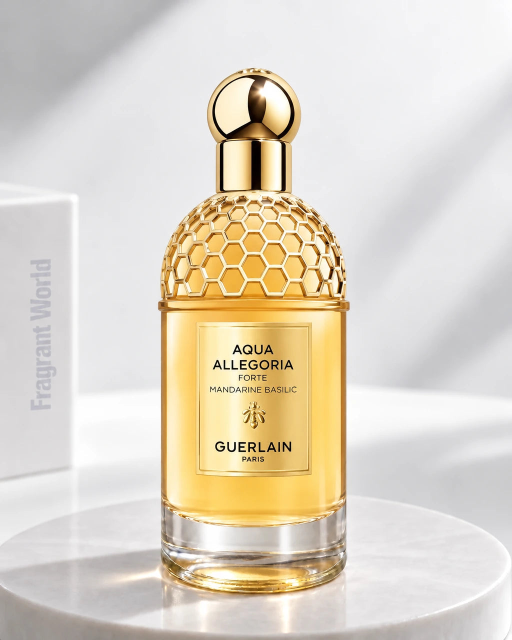 Guerlain 'Aqua Allegoria' FORTE MANDARINE BASILIC | Recreate @visual reference 2 exactly as it is but my fragrance instead of the one in it, very naturally.