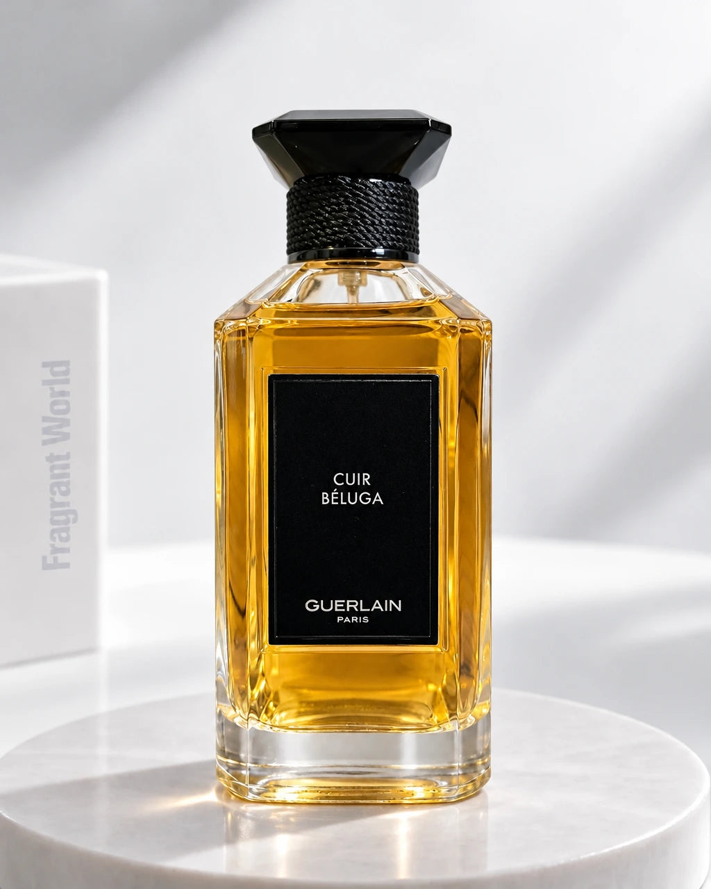 Guerlain 'L'Art et la Matière' CUIR BÉLUGA | Recreate @visual reference 2 exactly as it is but my fragrance instead of the one in it, very naturally.