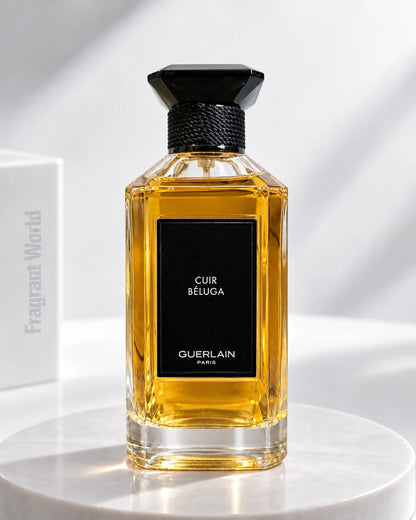 Guerlain 'L'Art et la Matière' CUIR BÉLUGA | Recreate @visual reference 2 exactly as it is but my fragrance instead of the one in it, very naturally.