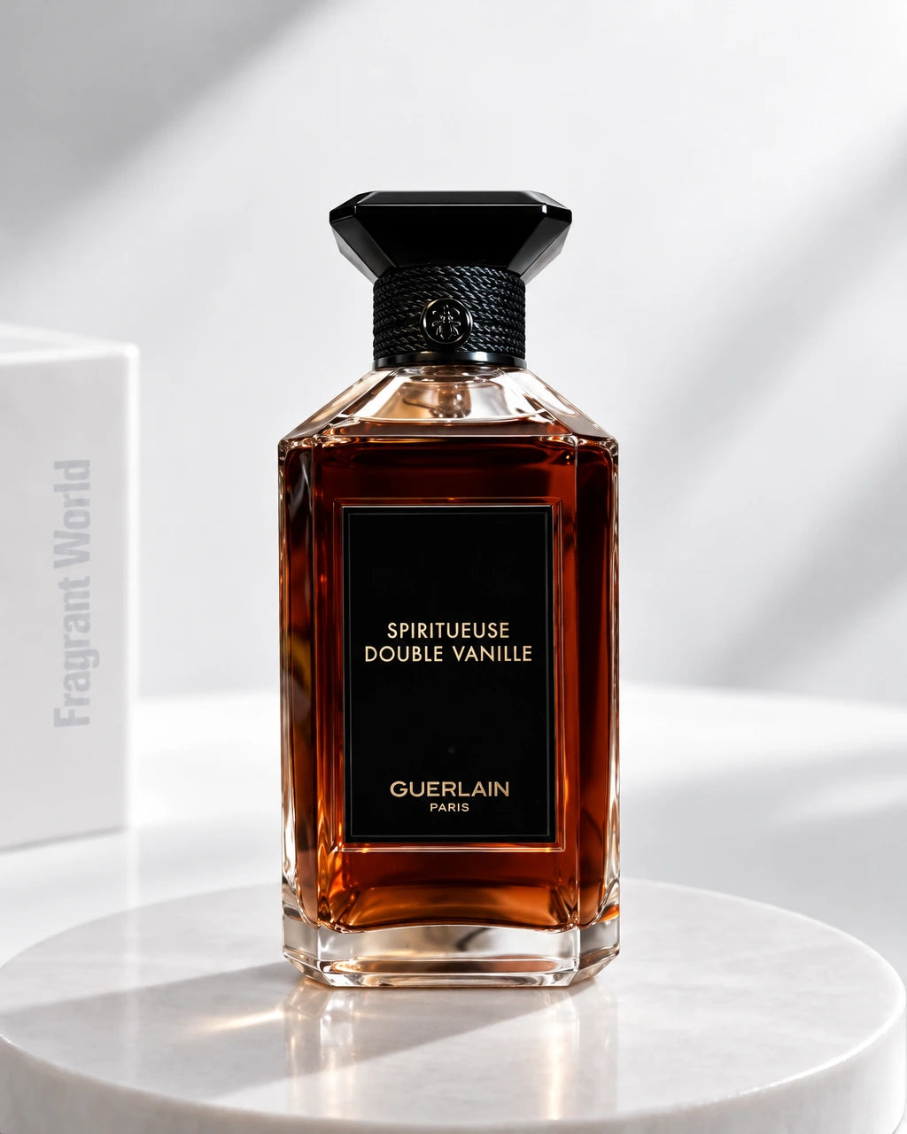 Guerlain 'L'Art et la Matière' SPIRITUEUSE DOUBLE VANILLE | Recreate @visual reference 2 exactly as it is but my fragrance instead of the one in it, very naturally.