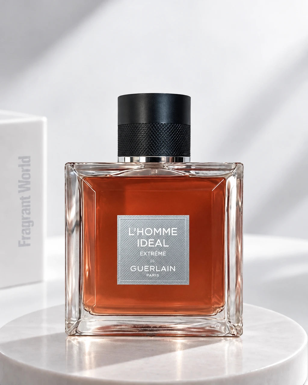 Guerlain L'HOMME IDEAL EXTRÊME | Recreate @visual reference 2 exactly as it is but my fragrance instead of the one in it, very naturally.