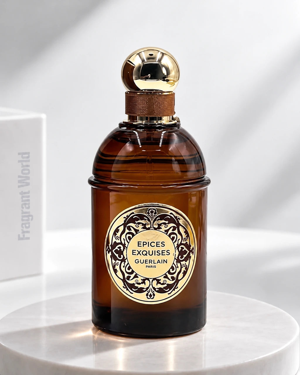 Guerlain "Les Absolus d'Orient" EPICES EXQUISES | Recreate @visual reference 2 exactly as it is but my fragrance instead of the one in it, very naturally.
