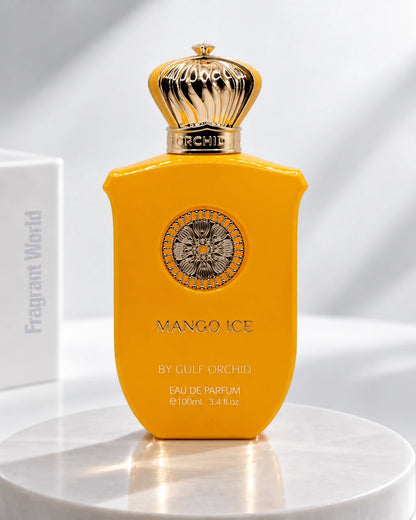 Gulf Orchid MANGO ICE | Recreate @visual reference 2 exactly as it is but my fragrance instead of the one in it, very naturally.