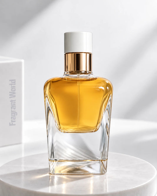 Hermès  JOUR D'HERMES ABSOLU | Recreate @visual reference 2 exactly as it is but my fragrance instead of the one in it, very naturally.