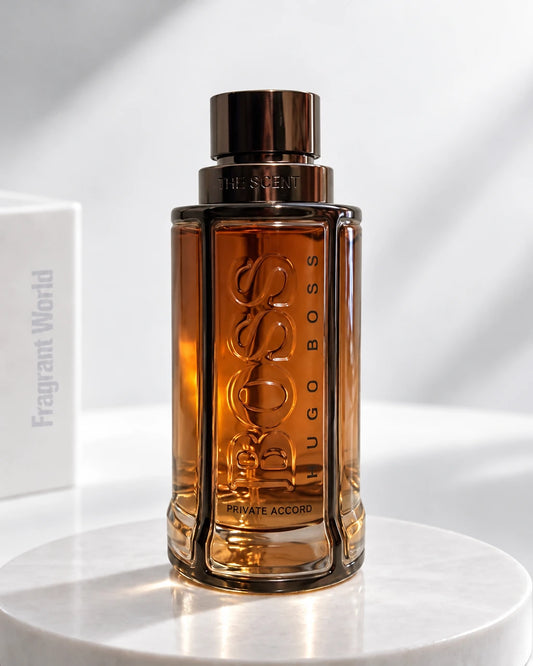 Hugo Boss THE SCENT FOR HIM PRIVATE ACCORD | Recreate @visual reference 2 exactly as it is but my fragrance instead of the one in it, very naturally.