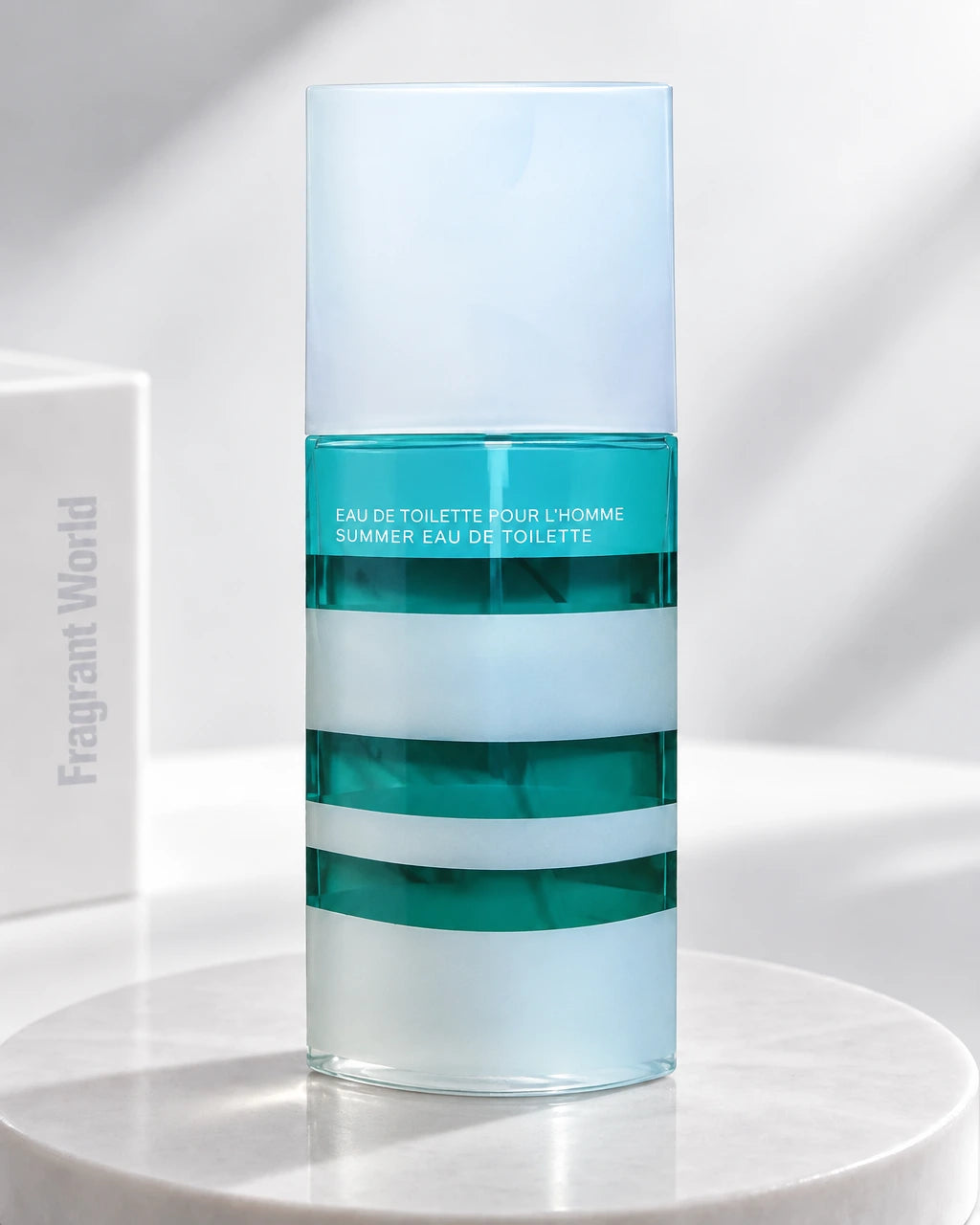Issey Miyake L'EAU D'ISSEY POUR HOMME SUMMER 2010 Eau de Toilette | Recreate @visual reference 2 exactly as it is but my fragrance instead of the one in it, very naturally.