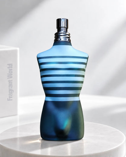 Jean Paul Gaultier LE MALE | Recreate @visual reference 2 exactly as it is but my fragrance instead of the one in it, very naturally.