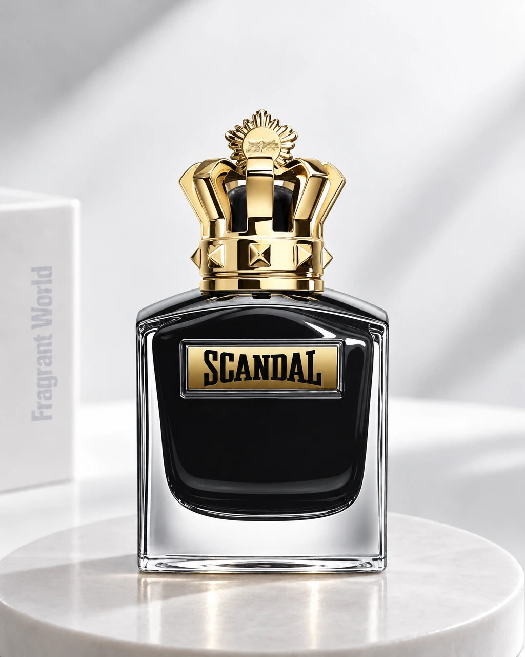 Jean Paul Gaultier SCANDAL LE PARFUM Pour Homme | Recreate @visual reference 2 exactly as it is but my fragrance instead of the one in it, very naturally.