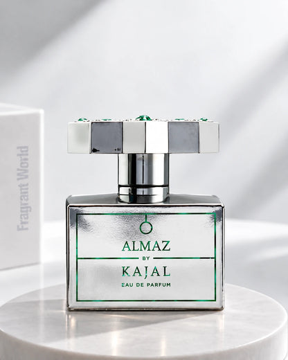 Kajal Perfumes Paris ALMAZ | Recreate @visual reference 2 exactly as it is but my fragrance instead of the one in it, very naturally.