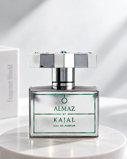 Kajal Perfumes Paris ALMAZ | Recreate @visual reference 2 exactly as it is but my fragrance instead of the one in it, very naturally.