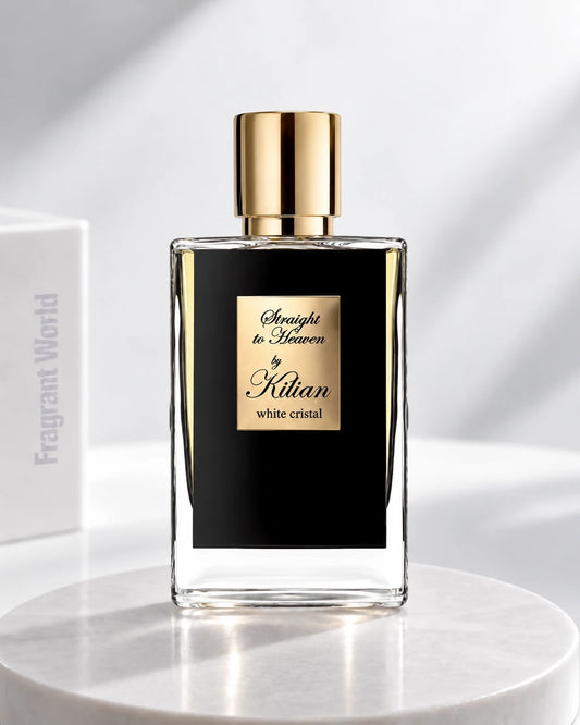 Kilian STRAIGHT TO HEAVEN | Recreate @visual reference 2 exactly as it is but my fragrance instead of the one in it, very naturally.