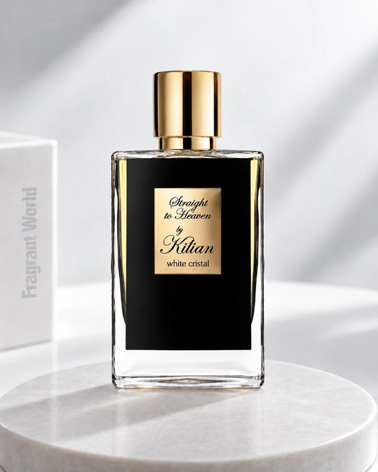 Kilian STRAIGHT TO HEAVEN | Recreate @visual reference 2 exactly as it is but my with my fragrance botlle instead of the one in it, very naturally.