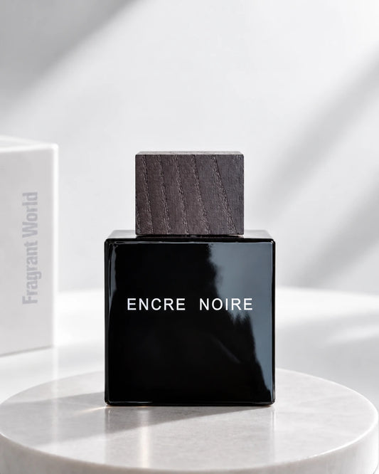 Lalique ENCRE NOIRE | Recreate @visual reference 2 exactly as it is but my fragrance instead of the one in it, very naturally.