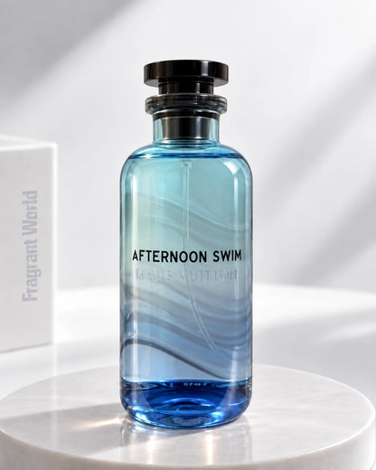 Louis Vuitton AFTERNOON SWIM | Recreate @visual reference 2 exactly as it is but my fragrance instead of the one in it, very naturally.