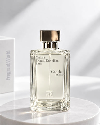MFK GENTLE FLUIDITY SILVER | Recreate @visual reference 2 exactly as it is but my fragrance instead of the one in it, very naturally.