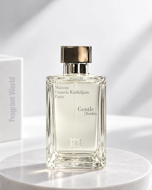 MFK GENTLE FLUIDITY SILVER | Recreate @visual reference 2 exactly as it is but my fragrance instead of the one in it, very naturally.