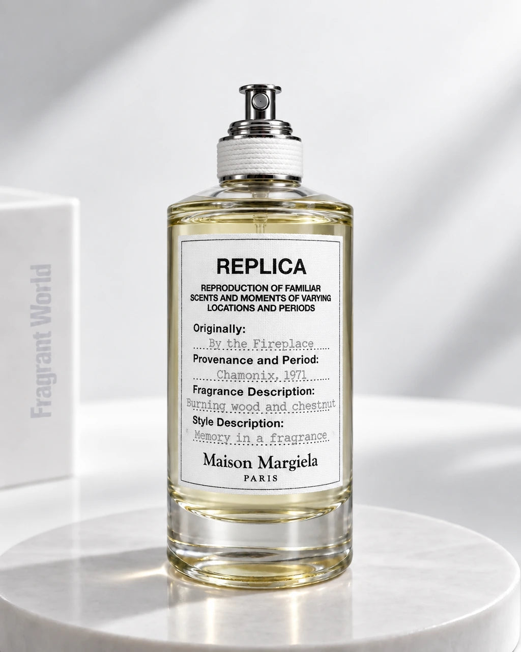Maison Margiela 'Replica' BY THE FIREPLACE | Recreate @visual reference 2 exactly as it is but my fragrance instead of the one in it, very naturally.
