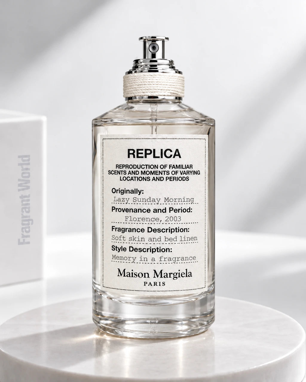 Maison Margiela Replica LAZY SUNDAY MORNING | Recreate @visual reference 2 exactly as it is but my fragrance instead of the one in it, very naturally.