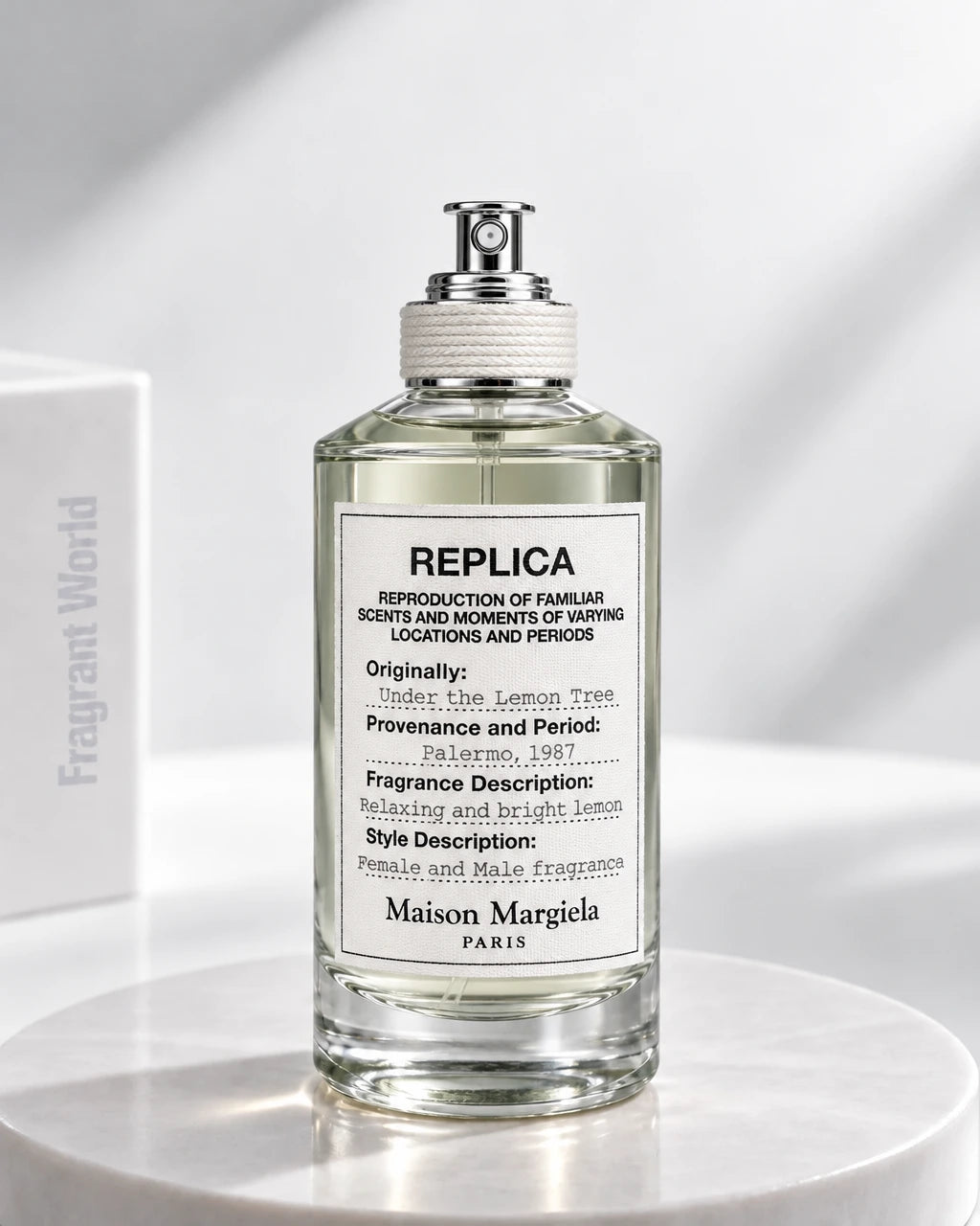 Maison Margiela 'Replica' UNDER THE LEMON TREE | Recreate @visual reference 2 exactly as it is but my fragrance instead of the one in it, very naturally.