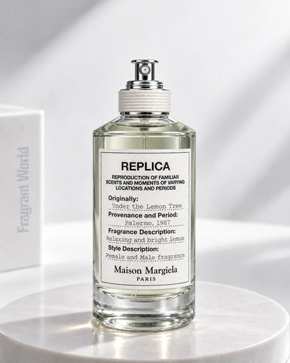 Maison Margiela 'Replica' UNDER THE LEMON TREE | Recreate @visual reference 2 exactly as it is but my fragrance instead of the one in it, very naturally.