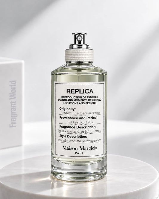 Maison Margiela 'Replica' UNDER THE LEMON TREE | Recreate @visual reference 2 exactly as it is but my fragrance instead of the one in it, very naturally.
