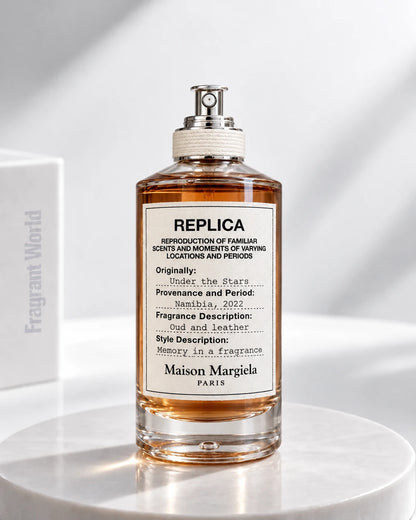 Maison Margiela 'Replica' UNDER THE STARS | Recreate @visual reference 2 exactly as it is but my fragrance instead of the one in it, very naturally.