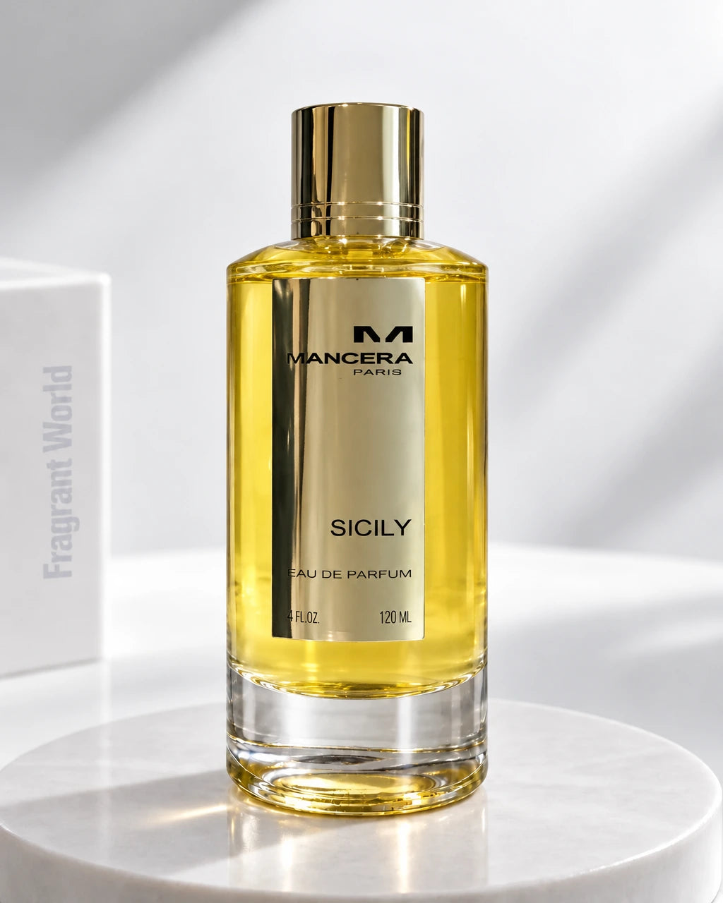 Mancera SICILY | Recreate @visual reference 2 exactly as it is but my fragrance instead of the one in it, very naturally.