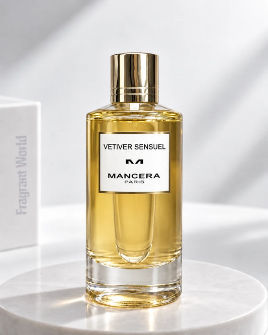 Mancera VETIVER SENSUEL | Recreate @visual reference 2 exactly as it is but my fragrance instead of the one in it, very naturally.