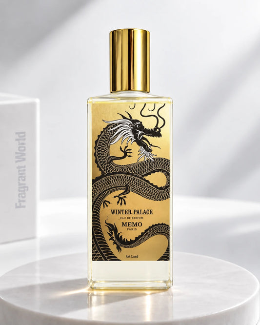 Memo Paris WINTER PALACE | Recreate @visual reference 2 exactly as it is but my fragrance instead of the one in it, very naturally.