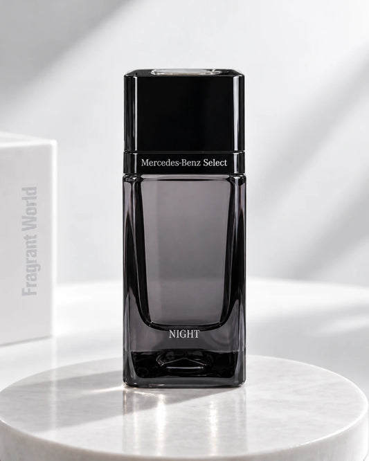 Mercedes-Benz SELECT NIGHT | Recreate @visual reference 2 exactly as it is but my fragrance instead of the one in it, very naturally.