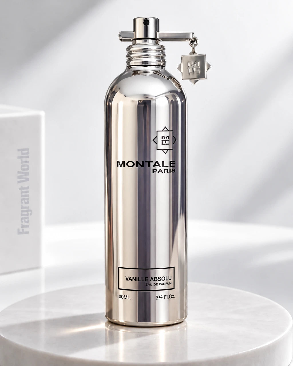Montale VANILLE ABSOLU | Recreate @visual reference 2 exactly as it is but my fragrance instead of the one in it, very naturally.