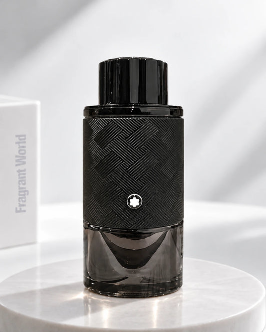 Montblanc EXPLORER EXTREME | Recreate @visual reference 2 exactly as it is but my fragrance instead of the one in it, very naturally.