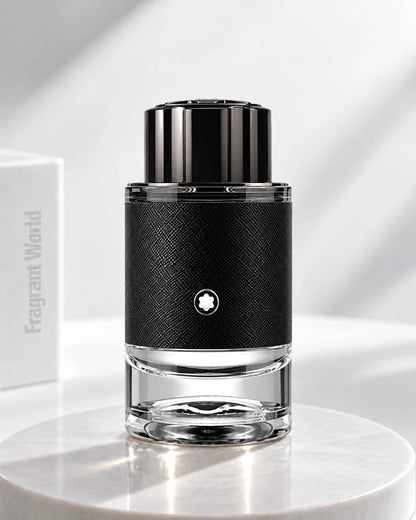 Montblanc EXPLORER | Recreate @visual reference 2 exactly as it is but my fragrance instead of the one in it, very naturally.