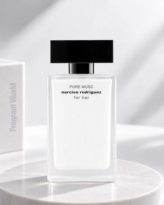 Narciso Rodriguez PURE MUSC FOR HER | Recreate @visual reference 2 exactly as it is but my fragrance instead of the one in it, very naturally.