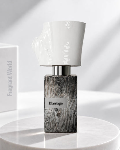 Nasomatto BLAMAGE | Recreate @visual reference 2 exactly as it is but my fragrance instead of the one in it, very naturally.