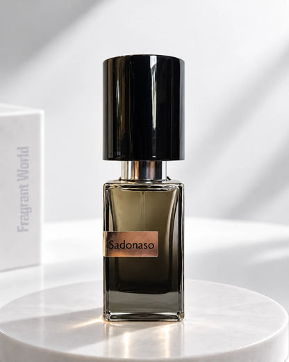 Nasomatto SADONASO | Recreate @visual reference 2 exactly as it is but my fragrance instead of the one in it, very naturally.