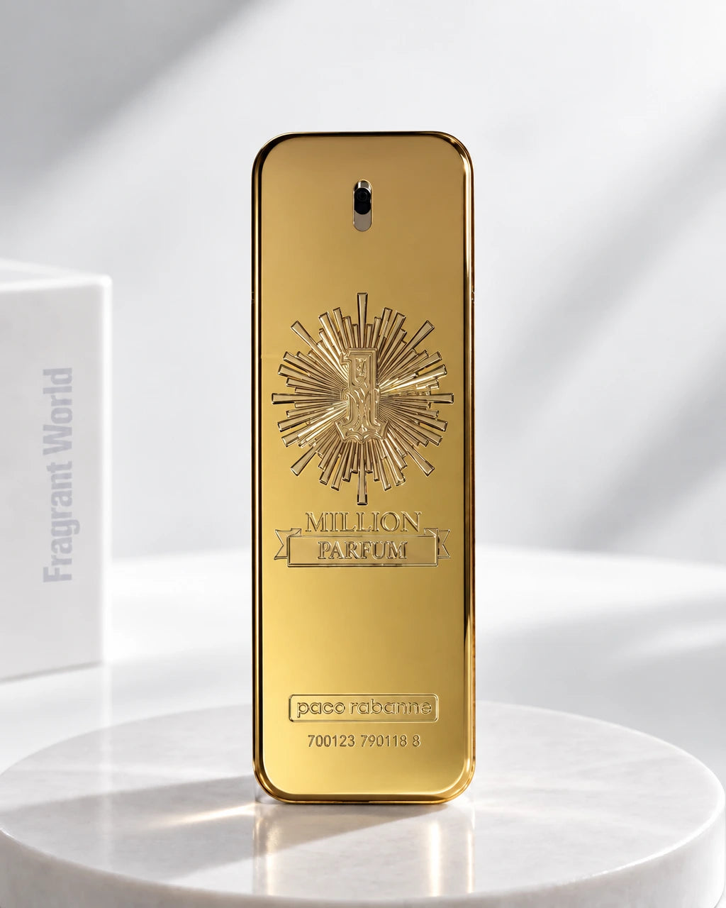 Paco Rabanne 1 MILLION PARFUM | Recreate @visual reference 2 exactly as it is but my fragrance instead of the one in it, very naturally.