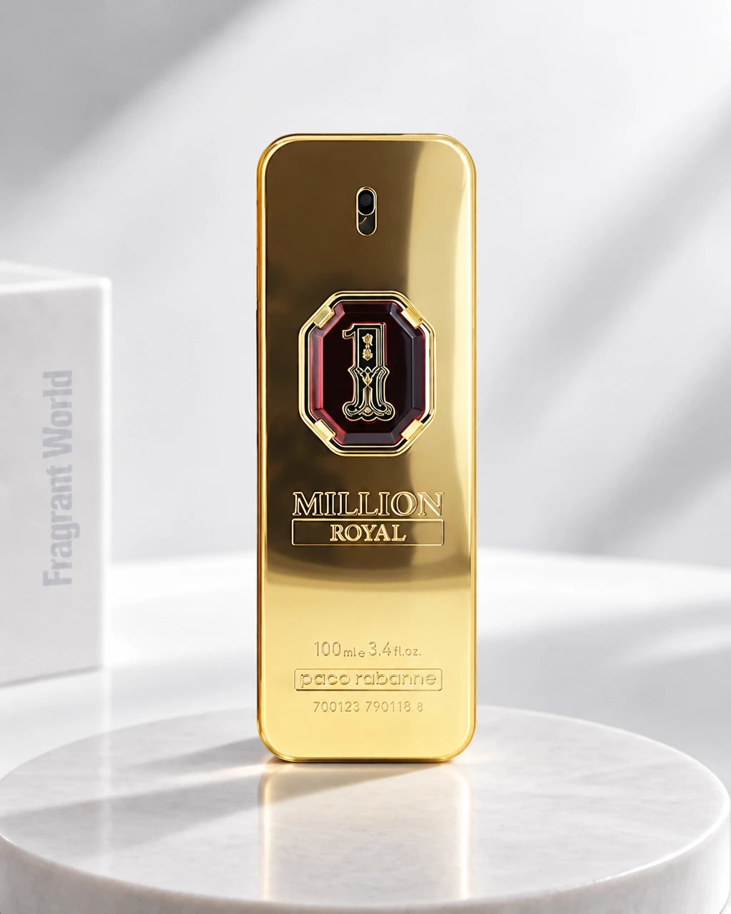 Paco Rabanne 1 MILLION ROYAL | Recreate @visual reference 2 exactly as it is but my fragrance instead of the one in it, very naturally.