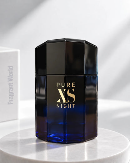 Paco Rabanne PURE XS NIGHT | Recreate @visual reference 2 exactly as it is but my fragrance instead of the one in it, very naturally.