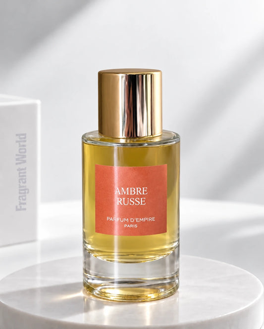 Parfum d'Empire AMBRE RUSSE | Recreate @visual reference 2 exactly as it is but my fragrance instead of the one in it, very naturally.