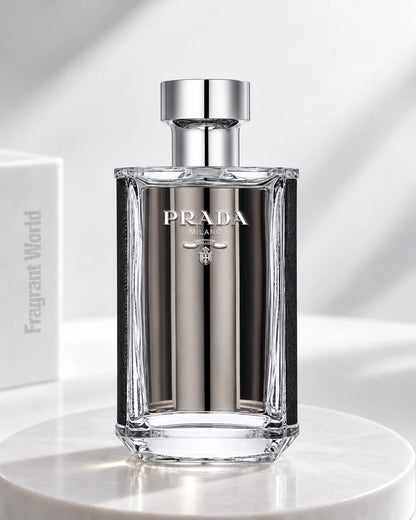 Prada L'HOMME EDT | Recreate @visual reference 2 exactly as it is but my fragrance instead of the one in it, very naturally.