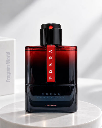 Prada LUNA ROSSA OCEAN Le Parfum | Recreate @visual reference 2 exactly as it is but my fragrance instead of the one in it, very naturally.