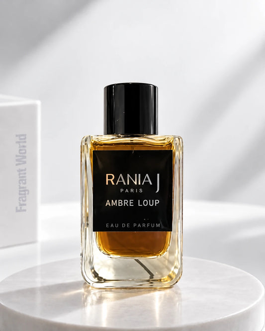 Rania J AMBRE LOUP | Recreate @visual reference 2 exactly as it is but my fragrance instead of the one in it, very naturally.