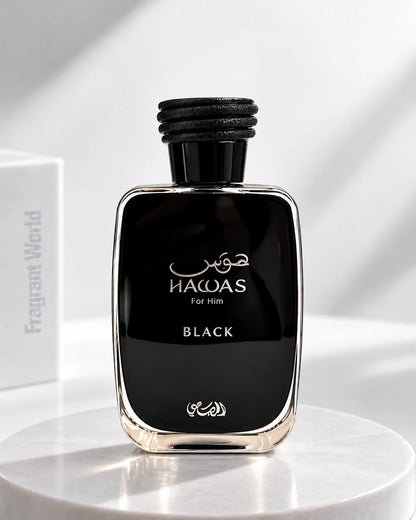 Rasasi HAWAS BLACK | Rasasi HAWAS BLACK Perfume Samples / Decants @ Fragrant World