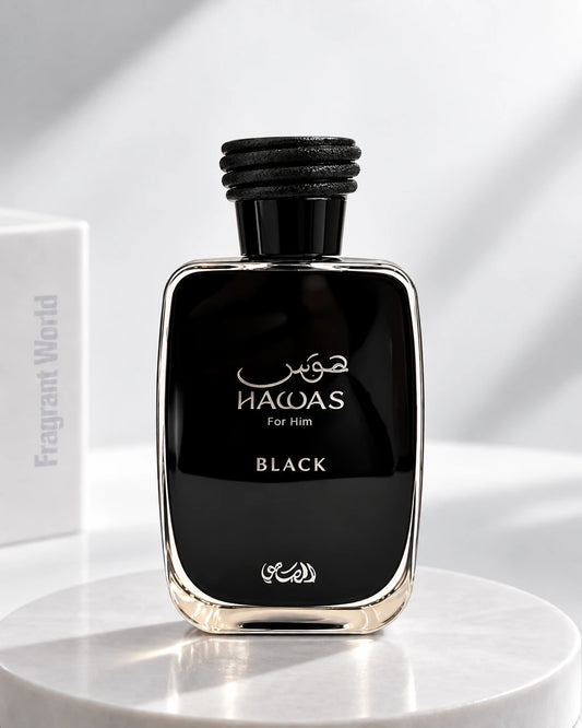 Rasasi HAWAS BLACK | Rasasi HAWAS BLACK Perfume Samples / Decants @ Fragrant World