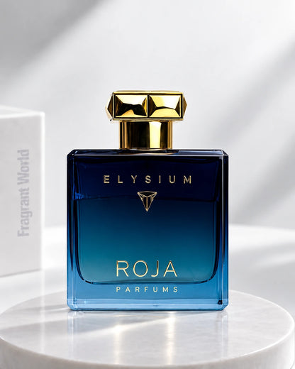 Roja Dove ELYSIUM PARFUM COLOGNE | Recreate @visual reference 2 exactly as it is but my fragrance instead of the one in it, very naturally.