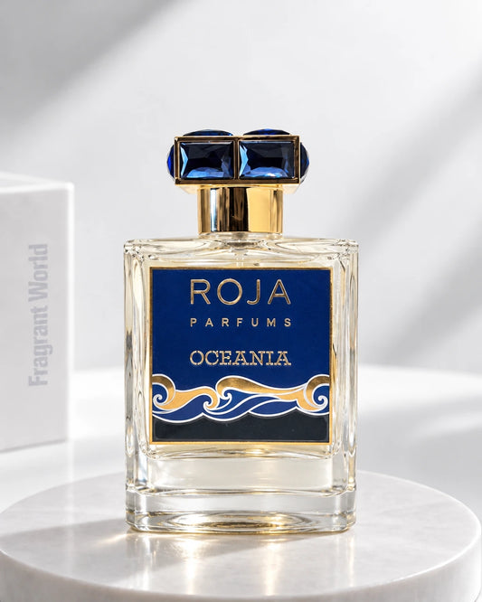 Roja Parfums OCEANIA | Recreate @visual reference 2 exactly as it is but my fragrance instead of the one in it, very naturally.