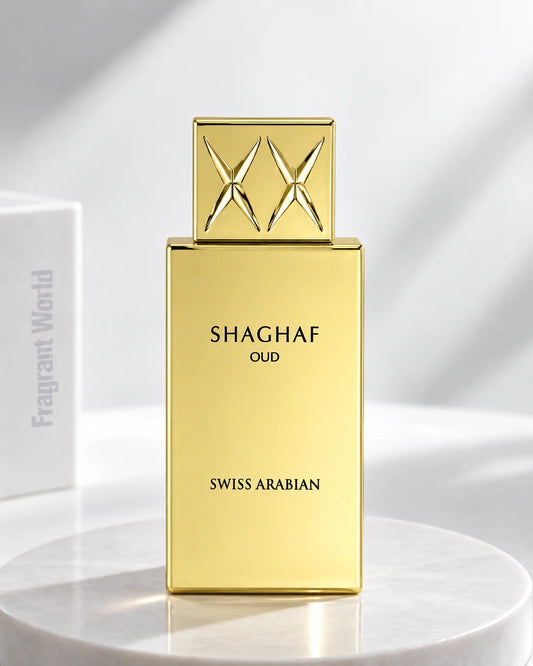 Swiss Arabian SHAGHAF OUD | Recreate @visual reference 2 exactly as it is but my fragrance instead of the one in it, very naturally.