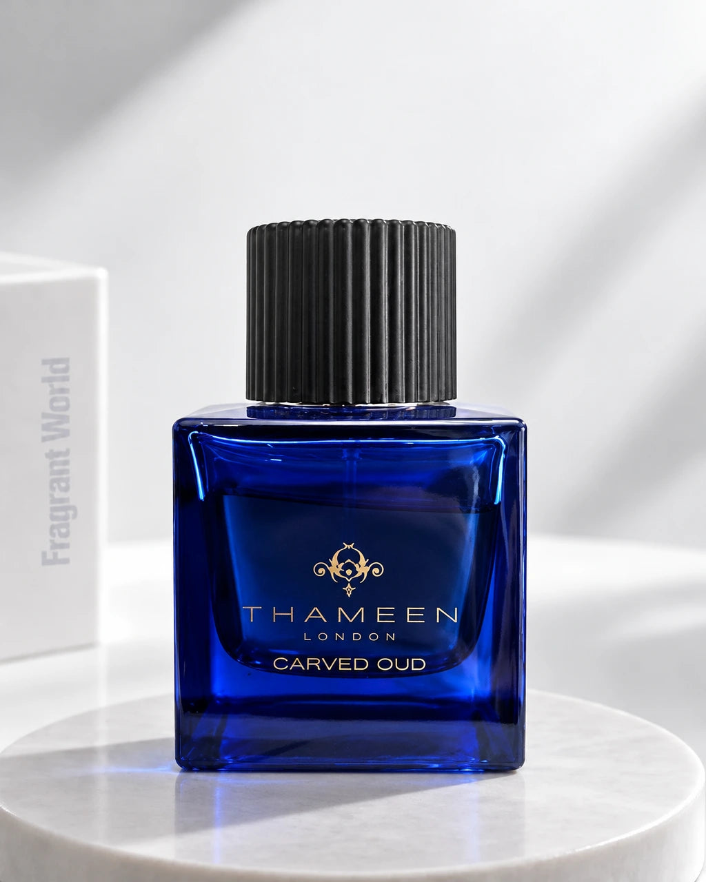 Thameen London CARVED OUD | Recreate @visual reference 2 exactly as it is but my fragrance instead of the one in it, very naturally.