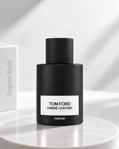 Tom Ford OMBRE LEATHER PARFUM | Recreate @visual reference 2 exactly as it is but my fragrance instead of the one in it, very naturally.